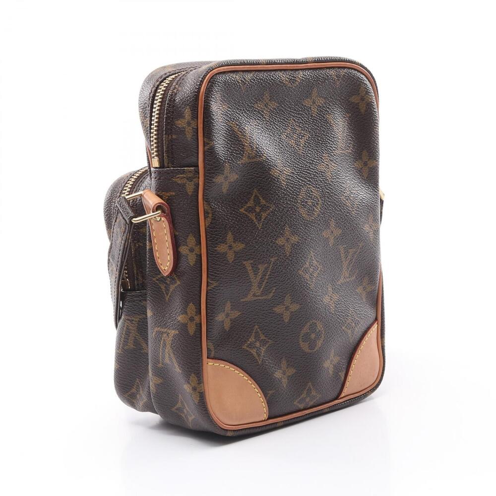 Louis Vuitton Amazon Shoulder Bag Canvas Leather Monogram Brown